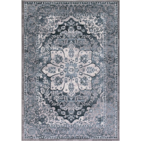 Concord Global 6 ft. 7 in. x 9 ft. 3 in. Thema Serapi - Teal 29166